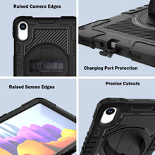 Load image into Gallery viewer, ProElite for Xiaomi Redmi Pad 2 11 inch Case, Rugged 3 Layer Armor case Cover for Xiaomi Redmi Pad 2 11 inch Case with Hand Grip and Rotating Kickstand with Shoulder Strap, Black