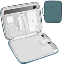 Load image into Gallery viewer, ProElite Polyster Tablet Sleeve Case Upto 11.5 inch for iPad 10.2/10.9/Pro 11/Lenovo/Galaxy Tab A9 Plus/S7/S8/S9/Realme Pad/Redmi Pad/Honor Pad X9/Mi Pad 7/Moto Tab G62/Oneplus Pad Tablet, Tea Blue