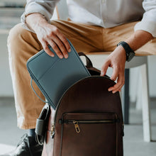 Load image into Gallery viewer, ProElite Polyster Tablet Sleeve Case Upto 11.5 inch for iPad 10.2/10.9/Pro 11/Lenovo/Galaxy Tab A9 Plus/S7/S8/S9/Realme Pad/Redmi Pad/Honor Pad X9/Mi Pad 7/Moto Tab G62/Oneplus Pad Tablet, Tea Blue