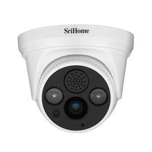 Load image into Gallery viewer, Srihome SH030 Dome Wireless WiFi 3MP Ultra HD 1296p IP Security Camera CCTV with 2 Way Audio