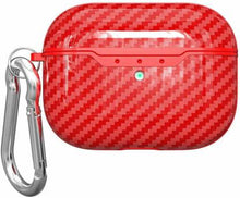 Load image into Gallery viewer, ProElite Flip Cover for Apple AirPods Pro with Keychain, Supports Wireless Charging (Red, Sound Amplifying Case, Silicon)