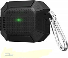 Load image into Gallery viewer, ProElite Flip Cover for Apple AirPods Pro - Silicone Airpod Accessories with Keychain (Black, Sound Amplifying Case, Silicon)