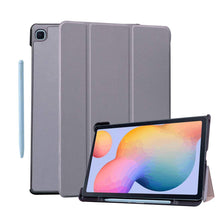 Load image into Gallery viewer, ProElite Smart Flip case Cover for Samsung Galaxy Tab S6 Lite 10.4 Inch SM-P610/P615 with S Pen Holder (Also Supports S Pen Magnetic Attachment), Grey