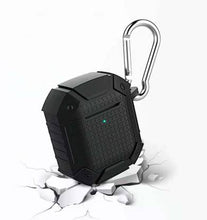 Load image into Gallery viewer, ProElite Speaker Case Cover for Apple AirPods 2 & 1 - Silicone Airpod Accessories with Keychain (Black)