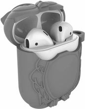 Load image into Gallery viewer, ProElite Sleeve for Apple AirPods 2 & 1 - Silicone Airpod Accessories with Keychain  (Grey, Sound Amplifying Case, Silicon)