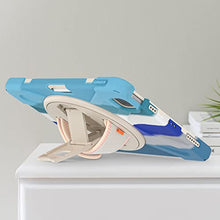 Load image into Gallery viewer, ProElite Rugged 3 Layer Armor case Cover for iPad Pro 11 inch 2022/2021 4th/3rd Gen with Pencil Holder, Shoulder Strap and Kickstand, Rainbow Blue