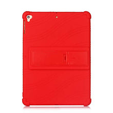 Load image into Gallery viewer, ProElite Soft Silicon Back case Cover with Stand for Apple iPad 9.7" 5th/6th Gen Air 1 Air 2 Pro 9.7, Red