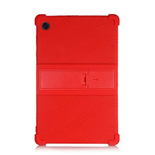 Load image into Gallery viewer, ProElite Soft Silicon Back case Cover with Stand for Samsung Galaxy Tab A8 10.5" SM-X200/ SM-X205/ SM-X207, Red