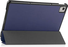Load image into Gallery viewer, ProElite Smart Trifold Flip case Cover for Nokia Tab T21 10.4 inch Tablet, Dark Blue