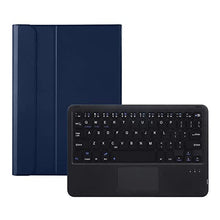 Load image into Gallery viewer, ProElite Detachable Wireless Bluetooth TouchPad Keyboard flip case Cover for Realme Pad 10.4 inch, Dark Blue