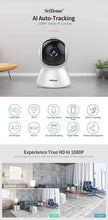 Load image into Gallery viewer, Srihome SH025 Pan/Tilt Wireless WiFi 2MP Full HD 1080p IP Security Camera CCTV with Auto Tracking
