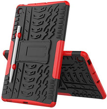 Load image into Gallery viewer, ProElite Shockproof Tough Heavy-Duty Armor Case with Pen Slot Cover for Samsung Galaxy Tab S6 Lite 10.4 Inch SM-P610/P615, Red