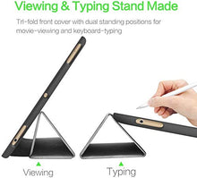 Load image into Gallery viewer, ProElite Smart PU Flip Case Cover for Apple ipad 7th/8th/9th Gen (2021) 10.2 inch with Pencil Holder, Grey