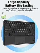 Load image into Gallery viewer, ProElite Detachable Wireless Bluetooth TouchPad Keyboard flip case Cover for Samsung Galaxy Tab S6 Lite 10.4 Inch SM-P610/P615 with Pencil Holder, Black
