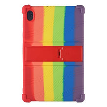 Load image into Gallery viewer, ProElite Soft Silicon Back case Cover with Stand for Lenovo Tab P11/P11 Plus 11" TB-J606F/J606X, Rainbow