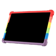 Load image into Gallery viewer, ProElite Soft Silicon Back case Cover with Stand for Lenovo M10 Plus/ K10 FHD 10.3", Rainbow