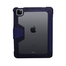 Load image into Gallery viewer, ProElite Rugged Shockproof Armor Smart flip case Cover for Apple iPad Pro 11 inch 4th/3rd Gen 2022/2021 with Pencil Holder, Dark Blue
