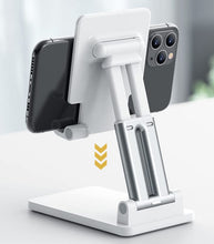 Load image into Gallery viewer, ProElite Portablet Foldable Tablet Stand Holder for Apple iPad, iPhones, Galaxy Tab, Xiaomi Pad, Redmi Pad, Oneplus Pad,Lenovo Tab, Kindle Upto 12.9 inch, White