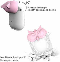 Load image into Gallery viewer, ProElite Flip Cover for Apple AirPods 2 & 1 - Silicone Airpod Accessories with Keychain (Pink, White, Sound Amplifying Case, Silicon)