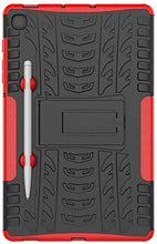 Load image into Gallery viewer, ProElite Shockproof Tough Heavy-Duty Armor Case with Pen Slot Cover for Samsung Galaxy Tab S6 Lite 10.4 Inch SM-P610/P615, Red