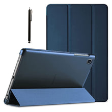 Load image into Gallery viewer, ProElite Smart Flip Case Cover for Samsung Galaxy Tab A7 Lite 8.7" SM-T220/225 Translucent Back with Stylus Pen, Dark Blue