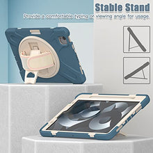 Load image into Gallery viewer, ProElite Rugged 3 Layer Armor case Cover for iPad Pro 11 inch 2022/2021 4th/3rd Gen with Pencil Holder, Shoulder Strap and Kickstand, Cornflower Blue