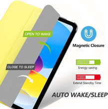 Load image into Gallery viewer, ProElite Cover for Apple iPad (A16) 11th/10th Generation (2025/2022) Cover Case, Transparent Smart case for iPad 11th/10th Gen 2025/2022 (Supports Auto Sleep Wake) with Stylus Pen, Yellow