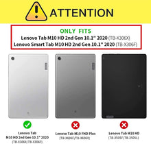 Load image into Gallery viewer, ProElite Detachable Wireless Bluetooth Touchpad Keyboard flip case Cover for Lenovo Tab M10 HD 2nd Gen TB-X306X / Smart Tab M10 HD 2nd Gen TB-X306F Tablet, Dark Blue