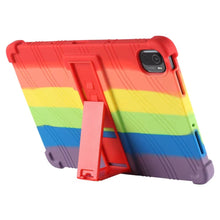 Load image into Gallery viewer, ProElite Soft Silicon Back case Cover with Stand for Xiaomi Mi Pad 5 11 Inch, Rainbow