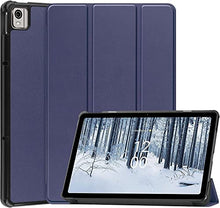 Load image into Gallery viewer, ProElite Smart Trifold Flip case Cover for Nokia Tab T21 10.4 inch Tablet, Dark Blue