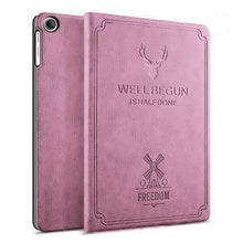 Load image into Gallery viewer, ProElite Smart Deer Flip case Cover for Samsung Galaxy Tab A8 10.5 inch {SM-X200/ SM-X205/ SM-X207}, Pink
