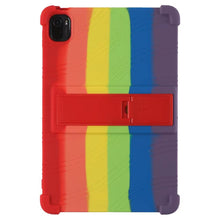 Load image into Gallery viewer, ProElite Soft Silicon Back case Cover with Stand for Xiaomi Mi Pad 5 11 Inch, Rainbow