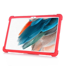Load image into Gallery viewer, ProElite Soft Silicon Back case Cover with Stand for Samsung Galaxy Tab A8 10.5" SM-X200/ SM-X205/ SM-X207, Red