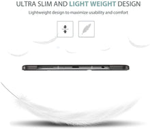 Load image into Gallery viewer, ProElite Smart Flip Case Cover for Samsung Galaxy Tab A7 Lite 8.7" SM-T220/225 Translucent Back with Stylus Pen, Black