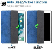 Load image into Gallery viewer, ProElite Smart PU Flip Case Cover for Apple ipad 7th/8th/9th Gen (2021) 10.2 inch with Pencil Holder, Dark Blue