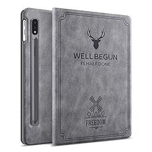 Load image into Gallery viewer, ProElite Deer Flip case Cover for Samsung Galaxy Tab S8/S7 11" SM-T870/T875/X700/X706, Grey