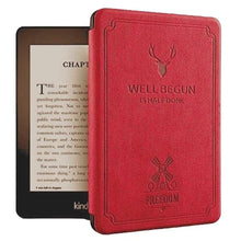 Load image into Gallery viewer, ProElite Deer Smart Flip case Cover for Amazon Kindle 6" 300 ppi 11th Gen/12th Gen 2022/2024, Red