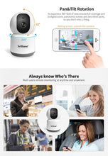 Load image into Gallery viewer, Srihome SH038 4MP Dual Band 5ghz/2.4ghz Wireless WiFi Ultra HD 1440p Security Camera CCTV