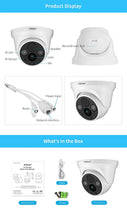 Load image into Gallery viewer, Srihome SH030b Dome POE 3MP Ultra HD 1296p IP Security Camera CCTV with 2 Way Audio
