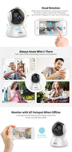 Load image into Gallery viewer, Srihome SH025 Pan/Tilt Wireless WiFi 2MP Full HD 1080p IP Security Camera CCTV with Auto Tracking
