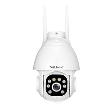 Load image into Gallery viewer, Srihome SH039b Pan/Tilt Wireless WiFi 3MP Full HD 1296p Waterproof Security Camera CCTV with Audible Alarm