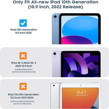 Load image into Gallery viewer, ProElite Case Cover for Apple iPad (A16) 11th/10th Gen (2025/2022) Cover, Smart Magnetic Case Cover for Apple iPad 11th/10th Generation 2025/2022, Black