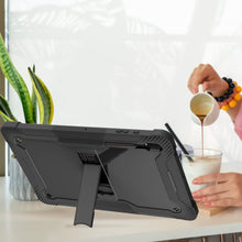 Load image into Gallery viewer, ProElite Rugged Shockproof Heavy Duty Back Case Cover for Samsung Galaxy Tab S8 Ultra 14.6 inch (SM-X900/ X906), with S Pen Holder, Black