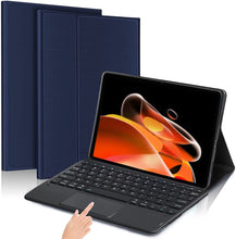 Load image into Gallery viewer, ProElite Detachable Wireless Bluetooth TouchPad Keyboard flip case Cover for Realme Pad X 11 inch, Dark Blue