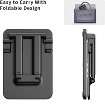 Load image into Gallery viewer, ProElite Portablet Foldable Tablet Stand Holder for Apple iPad, iPhones, Galaxy Tab, Xiaomi Pad, Redmi Pad, Oneplus Pad,Lenovo Tab, Kindle Upto 12.9 inch, Black