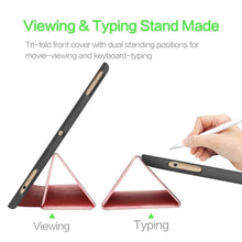 Load image into Gallery viewer, ProElite PU Smart Flip Case Cover for Apple iPad Air 3 10.5" with Pencil Holder, Pink