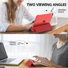 Load image into Gallery viewer, ProElite Cover for Apple iPad (A16) 11th/10th Generation (2025/2022) Cover Case, Transparent Smart case for iPad 11th/10th Gen 2025/2022 (Supports Auto Sleep Wake) with Stylus Pen, Red