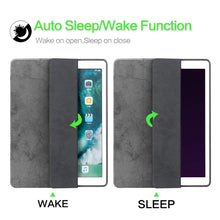 Load image into Gallery viewer, ProElite PU Smart Flip Case Cover for Apple iPad Air 3 10.5" with Pencil Holder, Grey