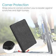 Load image into Gallery viewer, ProElite Premium Nylon Fabric Smart Flip case Cover for All New Amazon Kindle Paperwhite 6" 10th Generation 2018, Black