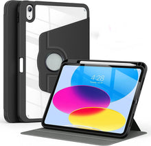 Load image into Gallery viewer, ProElite Smart Case for iPad (A16) 11th/10th Gen (2025/2022), 360 Degree Rotating Stand Leather Protective Cover, Smart Swivel Case with Auto Sleep/Wake, Black